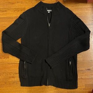 Heritage 1981 black XL zip sweater with pockets